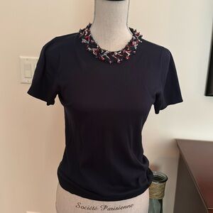 KATE SPADE brand navy seater with tweed detail, size S